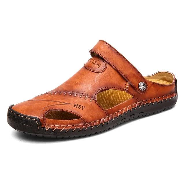 Sandales orthopédiques en cuir pour hommes