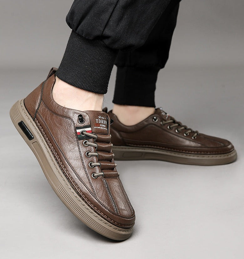 Baskets décontractées en cuir véritable Vinny