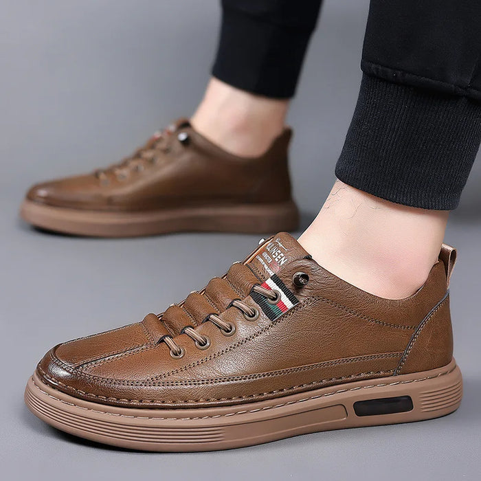 Baskets décontractées en cuir véritable Vinny