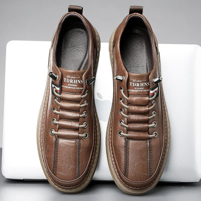 Baskets décontractées en cuir véritable Vinny