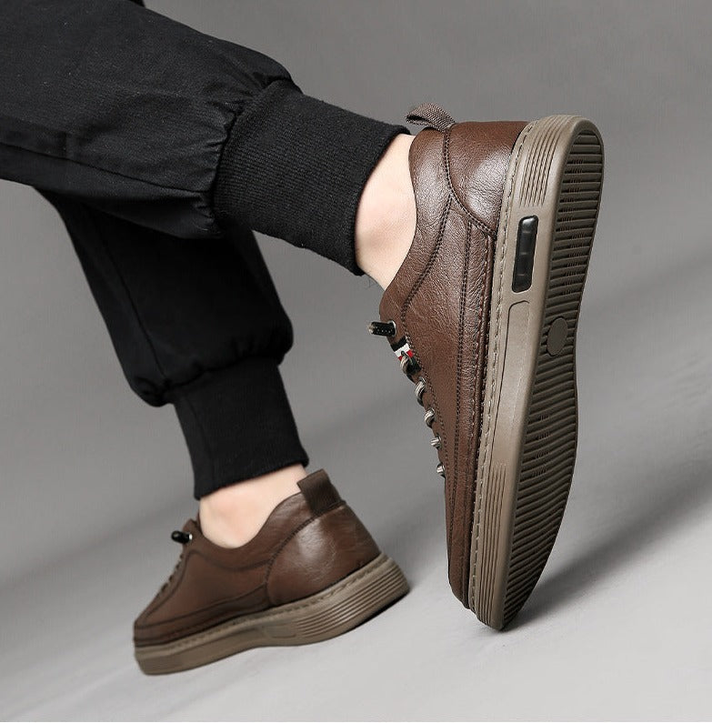 Baskets décontractées en cuir véritable Vinny