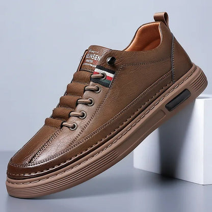 Baskets décontractées en cuir véritable Vinny