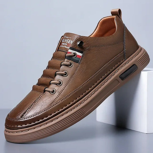 Baskets décontractées en cuir véritable Vinny
