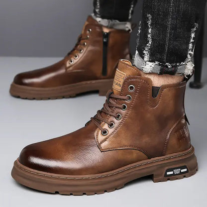 MartinBoots - Bottes en cuir véritable de qualité supérieure pour hommes